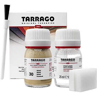 Tarrago Kleurstof voor natuurlijk leer, kunstleer en textiel, 25 ml, kleurstof voor schoenen, Beige (20) 25 ml Tarrago Kleurstof voor natuurlijk leer, kunstleer en textiel, 25 ml, kleurstof voor schoenen, Beige (20) 25 ml