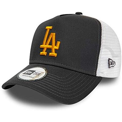New Era Auto Cap Trucker Verstelbare Baseball Oude Auto Man, Dodgers-grijs-geel, Eén maat Eén maat New Era Auto Cap Trucker Verstelbare Baseball Oude Auto Man, Dodgers-grijs-geel, Eén maat Eén maat
