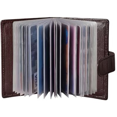 STARHIDE 210 compacte leren tas van zacht echt leer met uitneembare kunststof hoezen, Bruin, 8cm x 10cm STARHIDE 210 compacte leren tas van zacht echt leer met uitneembare kunststof hoezen, Bruin, 8cm x 10cm