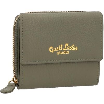 Gusti Leder Gusti Brigitta Saffiano leren portemonnee voor dames, grijs, grijs, grijs. Gusti Leder Gusti Brigitta Saffiano leren portemonnee voor dames, grijs, grijs, grijs.