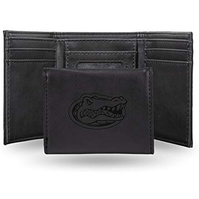 Rico Industries NCAA portemonnee met 3 kleppen, zwart, zwart., 5.75 x 7-inches, Drievoudig inklapbare portemonnee met lasergravure Rico Industries NCAA portemonnee met 3 kleppen, zwart, zwart., 5.75 x 7-inches, Drievoudig inklapbare portemonnee met lasergravure