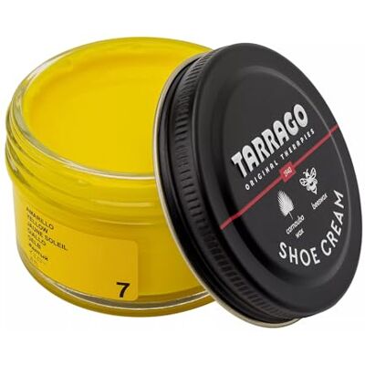 Tarrago Shoe Cream Beschermende crème voor leren schoenen, schoenverzorging, voedt, herstelt en beschermt 50 ml, Geel (07) 50 ml Tarrago Shoe Cream Beschermende crème voor leren schoenen, schoenverzorging, voedt, herstelt en beschermt 50 ml, Geel (07) 50 ml