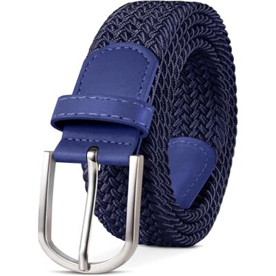 TANGCHAO Uniseks Elastische Stof Gevlochten Elastische Riem Stretch Riem Rekbare Riem Voor Mannen en Vrouwen Verschillende Kleuren, Blauw Lengte 90 cm geschikt voor maat 28-32 TANGCHAO Uniseks Elastische Stof Gevlochten Elastische Riem Stretch Riem Rekbare Riem Voor Mannen en Vrouwen Verschillende Kleuren, Blauw Lengte 90 cm geschikt voor maat 28-32