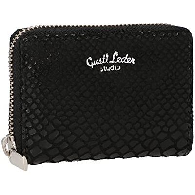 Gusti Leder Gusti ABEL Kaarthouder van leer voor dames en heren Kaarthouder Kleine portemonnee, Slangenlook, informeel Gusti Leder Gusti ABEL Kaarthouder van leer voor dames en heren Kaarthouder Kleine portemonnee, Slangenlook, informeel
