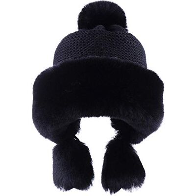 BZNOO Chapka Heren Winter Bomber Hoed voor Vrouwen met Pompon Flap Hoeden Warm Zacht Russisch Ushanka Dikker Trapper Sneeuw Ski Muts BZNOO Chapka Heren Winter Bomber Hoed voor Vrouwen met Pompon Flap Hoeden Warm Zacht Russisch Ushanka Dikker Trapper Sneeuw Ski Muts