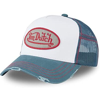 Von Dutch Pet voor dames en heren, verstelbaar, baseballpet, duurzaam, zacht en vervormingsvrij, wit, één maat Eén maat Von Dutch Pet voor dames en heren, verstelbaar, baseballpet, duurzaam, zacht en vervormingsvrij, wit, één maat Eén maat
