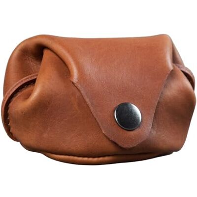STILORD "Bob" Mini Portemonnee Leer Vintage Kleine Portemonnee Muntzakje Weense Doos Sleutelhanger Munt Portemonnee Echt Leer Kleur: Cognac Bruin STILORD "Bob" Mini Portemonnee Leer Vintage Kleine Portemonnee Muntzakje Weense Doos Sleutelhanger Munt Portemonnee Echt Leer Kleur: Cognac Bruin