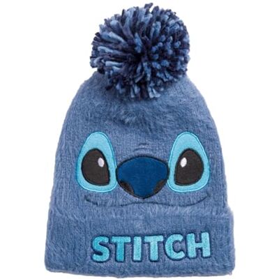 Heroes Inc. Stitch Fluffy Pom Beanie hoed Heroes Inc. Stitch Fluffy Pom Beanie hoed