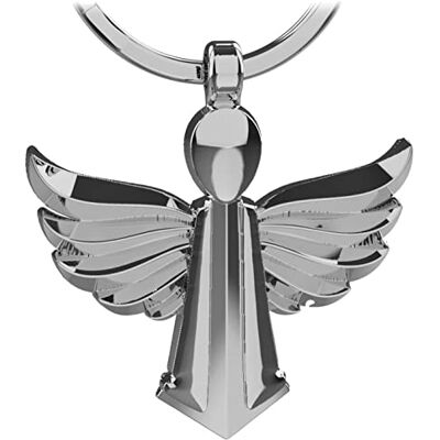 LANOLU Beschermengel sleutelhanger Auto geluksbrenger voorzichtige hanger met ruimte voor gravure, geschenken voor rijbewijs, geluksengelhanger, zilver., Sleutelhanger LANOLU Beschermengel sleutelhanger Auto geluksbrenger voorzichtige hanger met ruimte voor gravure, geschenken voor rijbewijs, geluksengelhanger, zilver., Sleutelhanger