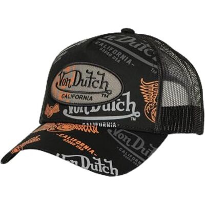 Von Dutch Pet voor dames en heren, Trucker CAFE, zwart C03 Eén maat Von Dutch Pet voor dames en heren, Trucker CAFE, zwart C03 Eén maat