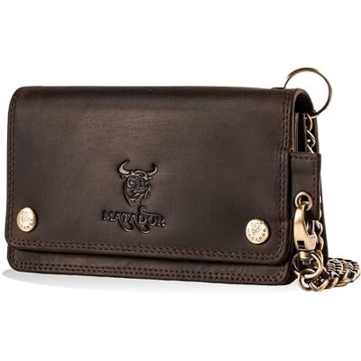 MATADOR #Dallas Biker-portemonnee met elegante leren ketting, geschenkdoos, RFID-blokker MATADOR #Dallas Biker-portemonnee met elegante leren ketting, geschenkdoos, RFID-blokker