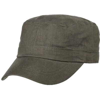 Lipodo Legerpet van linnen voor dames en heren, zomer, met vizier, klittenbandsluiting, lente-zomer, Olijf, Eén maat Eén maat Lipodo Legerpet van linnen voor dames en heren, zomer, met vizier, klittenbandsluiting, lente-zomer, Olijf, Eén maat Eén maat