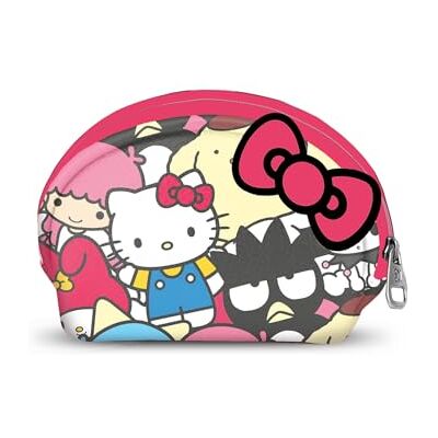 KARACTERMANIA Sanrio Hello Kitty Friends Casual ovale portemonnee, meerkleurig, 12 x 9 cm, Hello Kitty meerkleurig, één maat, casual ovale portemonnee KARACTERMANIA Sanrio Hello Kitty Friends Casual ovale portemonnee, meerkleurig, 12 x 9 cm, Hello Kitty meerkleurig, één maat, casual ovale portemonnee
