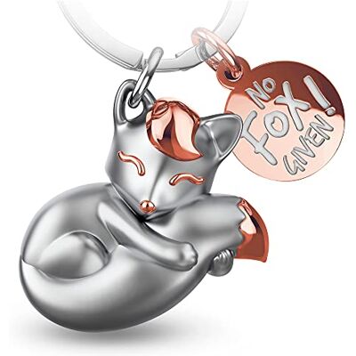 FABACH Foxy Foxy Fox sleutelhanger met gravure schattige vos sleutelhanger geluksbrenger voor vrouwen vos cadeau beste vriendin vos hanger vos geen fox cadeau Eén maat FABACH Foxy Foxy Fox sleutelhanger met gravure schattige vos sleutelhanger geluksbrenger voor vrouwen vos cadeau beste vriendin vos hanger vos geen fox cadeau Eén maat