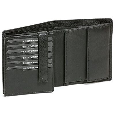 LEAS RFID-portemonnee voor dames en heren, staand formaat, echt leer, zwart Escalera-Edition'' LEAS RFID-portemonnee voor dames en heren, staand formaat, echt leer, zwart Escalera-Edition''