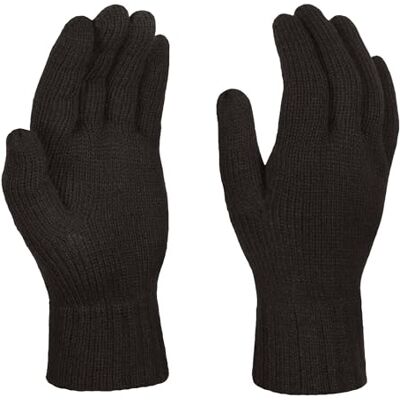 Regatta gebreide heren handschoenen, zwart. Regatta gebreide heren handschoenen, zwart.