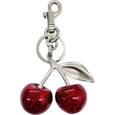 HSYWSH Kersen Kristal Sleutelhanger, Kersenzakhangers, Kersenvormige hanger, Mode-accessoire voor tas of sleutel, cadeau-idee voor vrouwen HSYWSH Kersen Kristal Sleutelhanger, Kersenzakhangers, Kersenvormige hanger, Mode-accessoire voor tas of sleutel, cadeau-idee voor vrouwen
