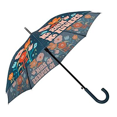 Fisura Grote paraplu "no rain no flowers". Bloemen jeugdparaplu. Automatische paraplu met knop. Gedrukte robuuste paraplu. 106 cm diameter, geen regen, groen Fisura Grote paraplu "no rain no flowers". Bloemen jeugdparaplu. Automatische paraplu met knop. Gedrukte robuuste paraplu. 106 cm diameter, geen regen, groen