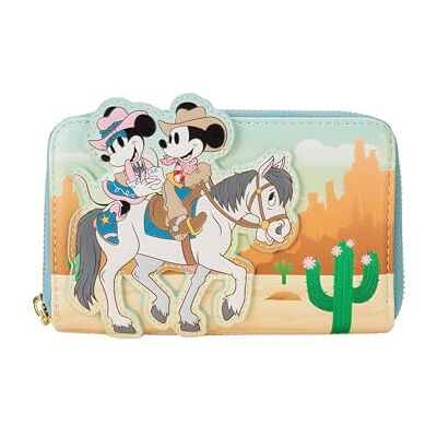 Loungefly Disney by Western Mickey en Minnie portemonnee, zwart, standaard, portemonnee met ritssluiting, zwart., Portefeuille met ritssluiting Loungefly Disney by Western Mickey en Minnie portemonnee, zwart, standaard, portemonnee met ritssluiting, zwart., Portefeuille met ritssluiting