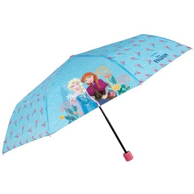 PERLETTI Frozen II opvouwbare paraplu voor meisjes, opvouwbaar, Frozen 2 handmatige opening, mini-paraplu, winddicht, prinsessen Anna Elsa, diameter 91 cm, Turkoois, Cartoon PERLETTI Frozen II opvouwbare paraplu voor meisjes, opvouwbaar, Frozen 2 handmatige opening, mini-paraplu, winddicht, prinsessen Anna Elsa, diameter 91 cm, Turkoois, Cartoon