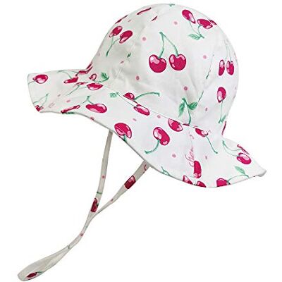 Highdi Zonnehoed met brede rand, bloemenprint, meisjes, kinderen, baby's, vissershoed, uv-bescherming, UPF 50+, zomer, reizen, strand, hoeden met verstelbare kinriem Highdi Zonnehoed met brede rand, bloemenprint, meisjes, kinderen, baby's, vissershoed, uv-bescherming, UPF 50+, zomer, reizen, strand, hoeden met verstelbare kinriem