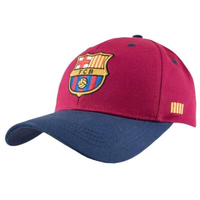 Hy-Pro Officieel gelicentieerde baseballpet van Barcelona, hoogwaardig materiaal met verstelbare riem, comfortabele accessoires voor sportfans, stijlvolle voetbalpet in rood en blauw Eén maat Hy-Pro Officieel gelicentieerde baseballpet van Barcelona, hoogwaardig materiaal met verstelbare riem, comfortabele accessoires voor sportfans, stijlvolle voetbalpet in rood en blauw Eén maat