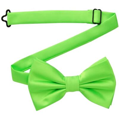 DonDon Vlinderdas voor heren, handgemaakt, zijdelook, 12 x 6 cm, vlinderdas, Groene appel, Eén maat Eén maat DonDon Vlinderdas voor heren, handgemaakt, zijdelook, 12 x 6 cm, vlinderdas, Groene appel, Eén maat Eén maat