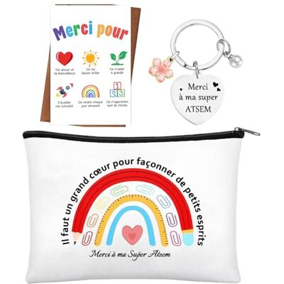LOHENYOR Cadeau voor leraren, eind jaar, sleutelhanger, leraar, make-uptas voor leraren, cadeau-idee, bedankje, leraar, cadeau voor dames, ATSEM, Medium Medium LOHENYOR Cadeau voor leraren, eind jaar, sleutelhanger, leraar, make-uptas voor leraren, cadeau-idee, bedankje, leraar, cadeau voor dames, ATSEM, Medium Medium