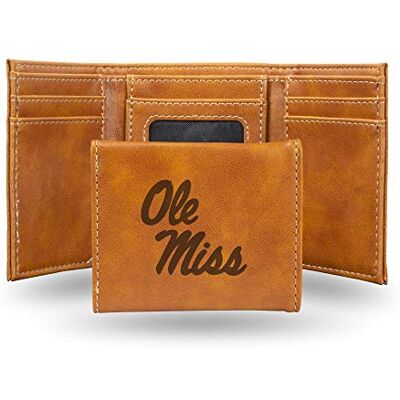Rico Industries NCAA Mississippi Ole Miss Rebels Lasergravure, teamkleur, 3.25 x 4-inches, Drievoudig inklapbare portemonnee met lasergravure Rico Industries NCAA Mississippi Ole Miss Rebels Lasergravure, teamkleur, 3.25 x 4-inches, Drievoudig inklapbare portemonnee met lasergravure
