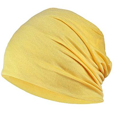 YOFASEN Slouchy muts, , chemopet, katoenen tulband, hoed, stretch, moslim sjaal voor vrouwen, mannen, Geel. Eén maat YOFASEN Slouchy muts, , chemopet, katoenen tulband, hoed, stretch, moslim sjaal voor vrouwen, mannen, Geel. Eén maat