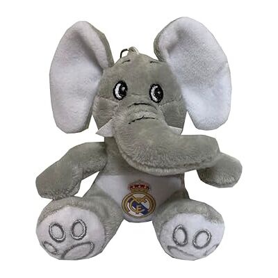 CYPBRANDS CyP Brands Real Madrid Sleutelhanger hanger rugzak olifant pluche grijs officieel product CYPBRANDS CyP Brands Real Madrid Sleutelhanger hanger rugzak olifant pluche grijs officieel product