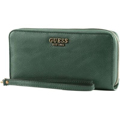 Guess Arja SLG Large Zip Around Portemonnee Bos Guess Arja SLG Large Zip Around Portemonnee Bos