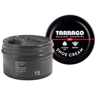 Tarrago Shoe Cream Beschermende crème voor leren schoenen, schoenverzorging, voedt, herstelt en beschermt 50 ml, (15) Donkergrijs 50 ml Tarrago Shoe Cream Beschermende crème voor leren schoenen, schoenverzorging, voedt, herstelt en beschermt 50 ml, (15) Donkergrijs 50 ml
