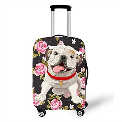 Surwin Zachte elastische beschermhoes, stofhoes, wasbaar, kofferhoes, bagagehoes met ritssluiting, ritssluiting, boksafdekking, shar pei bloem, M (22-24 pulgadas) Surwin Zachte elastische beschermhoes, stofhoes, wasbaar, kofferhoes, bagagehoes met ritssluiting, ritssluiting, boksafdekking, shar pei bloem, M (22-24 pulgadas)