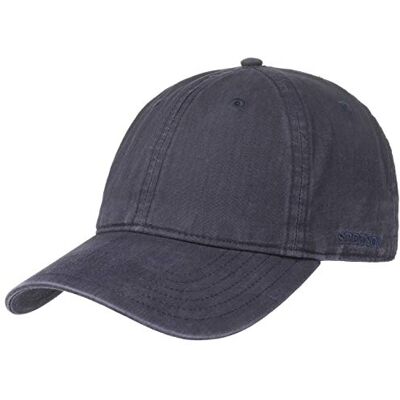 Stetson Ducor Delave Organic Cotton Honkbalpet voor dames, Blauw L (58-59 cm) Stetson Ducor Delave Organic Cotton Honkbalpet voor dames, Blauw L (58-59 cm)