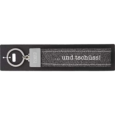 Depesche 4298-099 sleutelhanger met lussen van vilt met metalen gravure en iconische druk, 18,7 x 4,4 x 1 cm, grijs, grijs. Depesche 4298-099 sleutelhanger met lussen van vilt met metalen gravure en iconische druk, 18,7 x 4,4 x 1 cm, grijs, grijs.