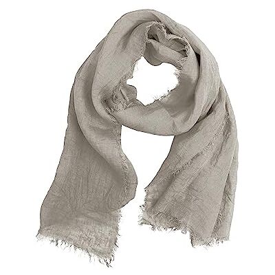 JOPHY & CO. Sjaal van 100% linnen voor dames en heren, licht, elegant, Modder 180*60 JOPHY & CO. Sjaal van 100% linnen voor dames en heren, licht, elegant, Modder 180*60