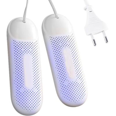 yotutun Schoenendroger, elektrische schoendroger, 360 graden, draagbaar, voor het drogen en verwijderen van geurtjes, schoenen, handschoenen, sokken (EU-stekker), Wit. 1 yotutun Schoenendroger, elektrische schoendroger, 360 graden, draagbaar, voor het drogen en verwijderen van geurtjes, schoenen, handschoenen, sokken (EU-stekker), Wit. 1