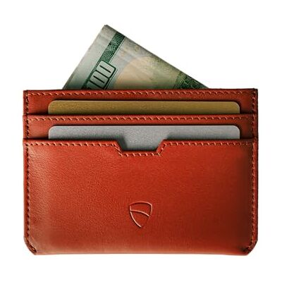 Vaultskin MOORGATE Slanke Kaarthouder Minimalistische Leren Portemonnee met RFID-Bescherming, Kaarthoes voor Bankkaarten voor de Voorzak voor Dames & Heren (Kastanjebruin) Vaultskin MOORGATE Slanke Kaarthouder Minimalistische Leren Portemonnee met RFID-Bescherming, Kaarthoes voor Bankkaarten voor de Voorzak voor Dames & Heren (Kastanjebruin)