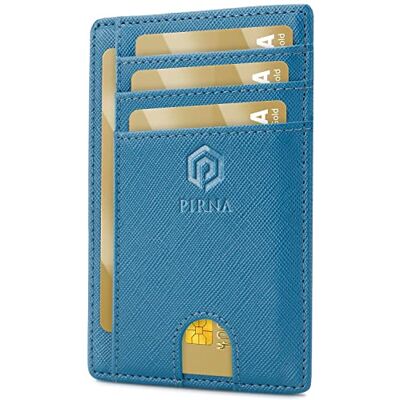 PIRNA Slanke en kleine creditcardhouder, portemonnee voor mannen en vrouwen, met geldvak en geschenkdoos, RFID-creditcardhouder, creditcardhouder voor mannen, Minimalistisch PIRNA Slanke en kleine creditcardhouder, portemonnee voor mannen en vrouwen, met geldvak en geschenkdoos, RFID-creditcardhouder, creditcardhouder voor mannen, Minimalistisch