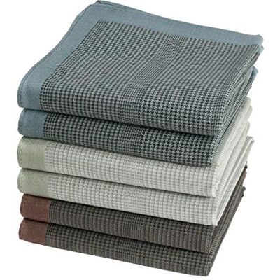 Merrysquare Zakdoeken in Prince of Wales stijl, 100% katoen, afmetingen: 40 cm x 40 cm, 6 stuks, model Stirling Taille : 40cm x 40cm Merrysquare Zakdoeken in Prince of Wales stijl, 100% katoen, afmetingen: 40 cm x 40 cm, 6 stuks, model Stirling Taille : 40cm x 40cm