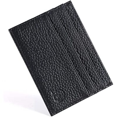 URAQT Kaarthouder van leer, creditcardhouder, leren portemonnee, ultradunne portemonnee van leer, cadeau, uniseks URAQT Kaarthouder van leer, creditcardhouder, leren portemonnee, ultradunne portemonnee van leer, cadeau, uniseks
