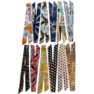 FonVan Handtassjaal, satijnen lint, handvat, bandana, zijden sjaal, 100% polyester, 12 kleuren, 1 stuk (verpakking van 12) 1 stück (12er Pack) FonVan Handtassjaal, satijnen lint, handvat, bandana, zijden sjaal, 100% polyester, 12 kleuren, 1 stuk (verpakking van 12) 1 stück (12er Pack)