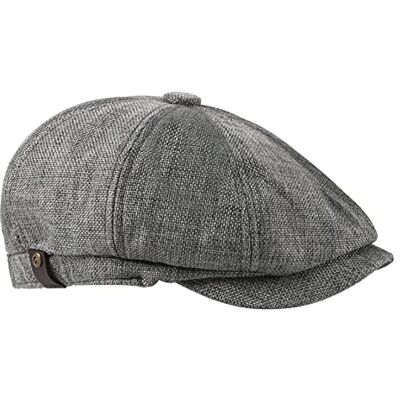 FBBULES Platte petten 8 Panelen Gatsby Hoed Peaky Visgraat Pet Gavroche Baker Boy Ierse Hoeden Fashion Ivy voor Mannen Vrouwen met Elastische Band Grijs One Size FBBULES Platte petten 8 Panelen Gatsby Hoed Peaky Visgraat Pet Gavroche Baker Boy Ierse Hoeden Fashion Ivy voor Mannen Vrouwen met Elastische Band Grijs One Size