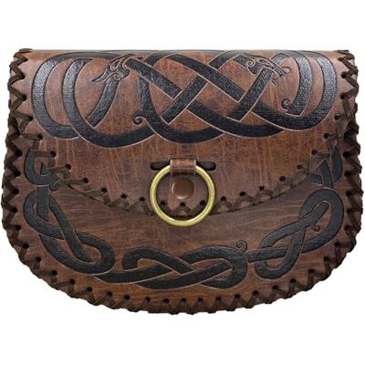 HiiFeuer Middeleeuwse kunstleren armbanden met spijkers, vintage huurling armbewakers, boogschutter ridder handschoenen voor Ren Faire, bruin A, L HiiFeuer Middeleeuwse kunstleren armbanden met spijkers, vintage huurling armbewakers, boogschutter ridder handschoenen voor Ren Faire, bruin A, L