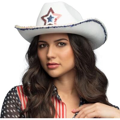 Boland Cowboyhoed, hoofddeksel, westerse kostuumaccessoires, accessoires voor festivals, carnaval of themafeesten Boland Cowboyhoed, hoofddeksel, westerse kostuumaccessoires, accessoires voor festivals, carnaval of themafeesten