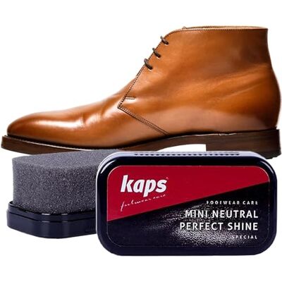 Kaps Mini Perfect Shine, reisspons voor leren schoenen, voor alle kleuren, reiniging en glans Taille unique Kaps Mini Perfect Shine, reisspons voor leren schoenen, voor alle kleuren, reiniging en glans Taille unique