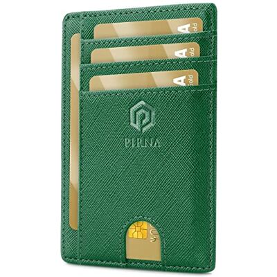 PIRNA Slanke en kleine creditcardhouder, portemonnee voor mannen en vrouwen, met geldvak en geschenkdoos, RFID-creditcardhouder, creditcardhouder voor mannen, Minimalistisch PIRNA Slanke en kleine creditcardhouder, portemonnee voor mannen en vrouwen, met geldvak en geschenkdoos, RFID-creditcardhouder, creditcardhouder voor mannen, Minimalistisch