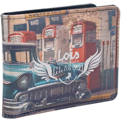 Lois Portemonnee, portemonnee voor tieners en compacte herenportemonnee met meerdere vakken en modern design voor elke dag, ideaal voor tieners en volwassenen, blauw, Casual Lois Portemonnee, portemonnee voor tieners en compacte herenportemonnee met meerdere vakken en modern design voor elke dag, ideaal voor tieners en volwassenen, blauw, Casual