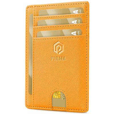 PIRNA Slanke en kleine creditcardhouder, portemonnee voor mannen en vrouwen, met geldvak en geschenkdoos, RFID-creditcardhouder, creditcardhouder voor mannen, Minimalistisch PIRNA Slanke en kleine creditcardhouder, portemonnee voor mannen en vrouwen, met geldvak en geschenkdoos, RFID-creditcardhouder, creditcardhouder voor mannen, Minimalistisch